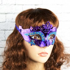 Венецианская маска Луиза (фиолетовая)