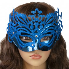 Венецианская маска Изабелла (голубая)