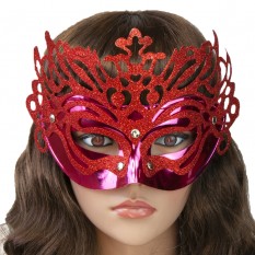 Венеціанська маска Ізабелла (червона)