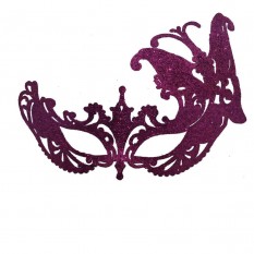 Венецианская маска Баттерфлай (малиновая)
