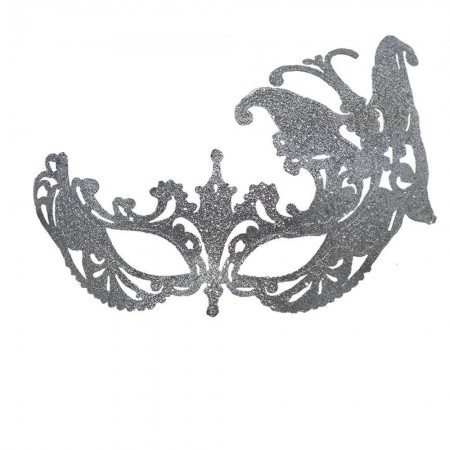Венеціанська маска Баттерфлай (срібна)