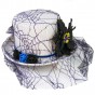 Шляпа Стимпанк Викторианская Готика белая с фиолетовым 11461