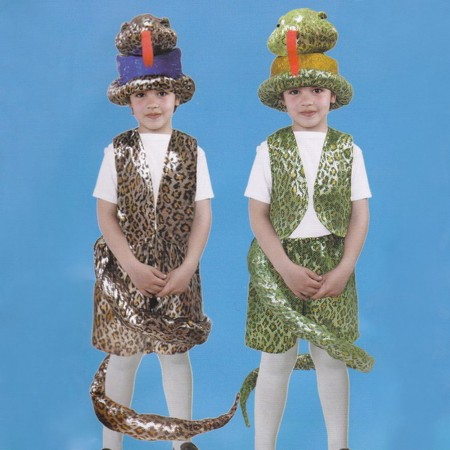 Маскарадный костюм Змея коричневая (размер М)