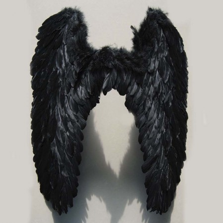 Крила Амура великі 60х58см (чорні)