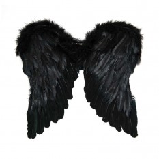 Крила Амура середні 45х45см (чорні)