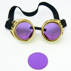 Кольорове скло до окулярів Стимпанк Гоггли PC07 (фіолетове) 1шт