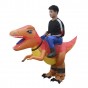 Надувной костюм Всадник на Тиранозавре (оранжевый)