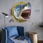 Интерьерная наклейка ZOO Акула в иллюминаторе XH4275 90х60см