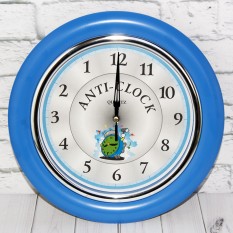 Часы идут в обратную сторону  Anti-clock (синий)