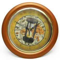 Часы идут в обратную сторону Время-деньги (бронзовый)