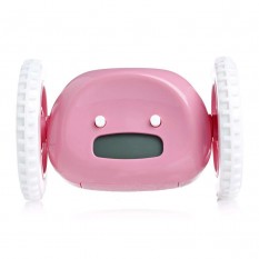 Будильник убегающий Clocky (розовый)