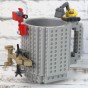 Кружка Лего конструктор (серая)
