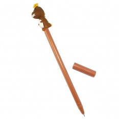 Ручка шариковая Динозаврик (коричневый) сувенир