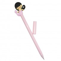 Ручка шариковая Русалочка (розовая) сувенир