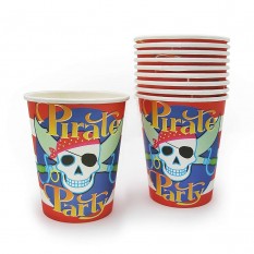Бумажные стаканчики Пираты (уп. 10шт)